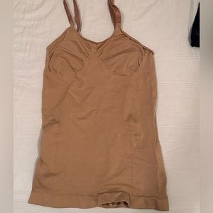 Yitty - 2 full cami tank shape-wear (black and tan)